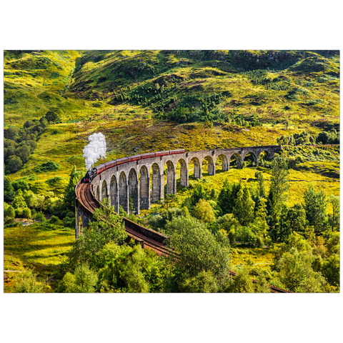 puzzleplate Glenfinnan Railway Viaduct with Jacobite steam train Scotland 300 Jigsaw Puzzle