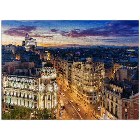 puzzleplate Madrid skyline Spain 300 Jigsaw Puzzle