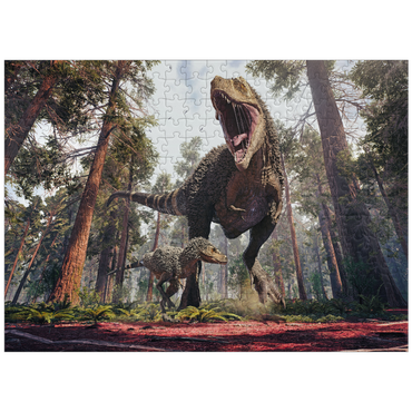 puzzleplate Tyrannosaurus Rex and his cub 300 Jigsaw Puzzle