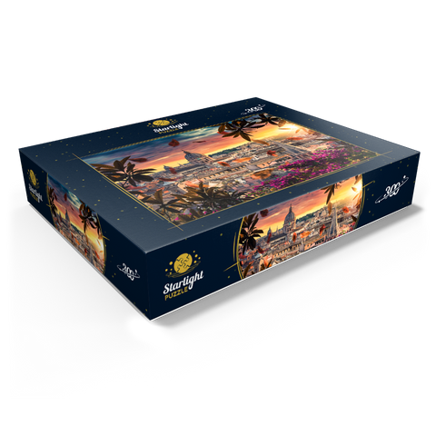 Beautiful sunset over the city of Rome in the evening 300 Jigsaw Puzzle box view1