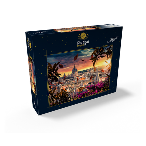 Beautiful sunset over the city of Rome in the evening 300 Jigsaw Puzzle box view2