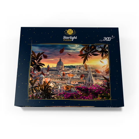 Beautiful sunset over the city of Rome in the evening 300 Jigsaw Puzzle box view3