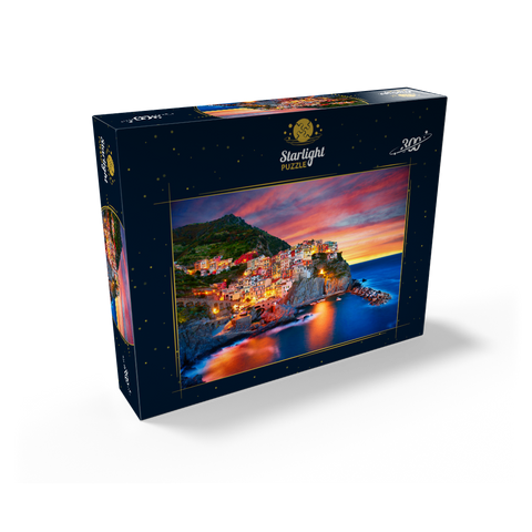 Famous town of Manarola in Italy - Cinque Terre Liguria 300 Jigsaw Puzzle box view2