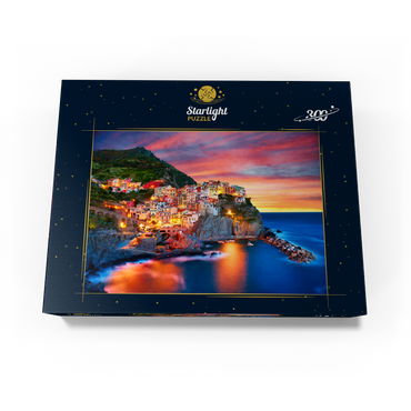Famous town of Manarola in Italy - Cinque Terre Liguria 300 Jigsaw Puzzle box view3