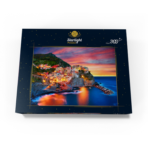 Famous town of Manarola in Italy - Cinque Terre Liguria 300 Jigsaw Puzzle box view3