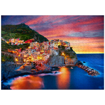 puzzleplate Famous town of Manarola in Italy - Cinque Terre Liguria 300 Jigsaw Puzzle