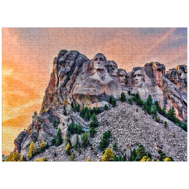 puzzleplate Mount Rushmore National Memorial Black Hills Region South Dakota USA 300 Jigsaw Puzzle