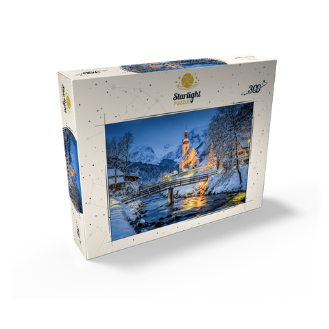 Berchtesgaden winter landscape pilgrimage church of Saint Sebastian 300 Jigsaw Puzzle box view2