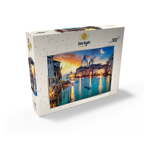 Grand Canal with gondola at sunset Venice Italy 300 Jigsaw Puzzle box view2