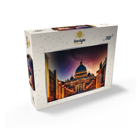 Vatican City. Illuminated St. Peters Basilica in Vatican City by Night 300 Jigsaw Puzzle box view2