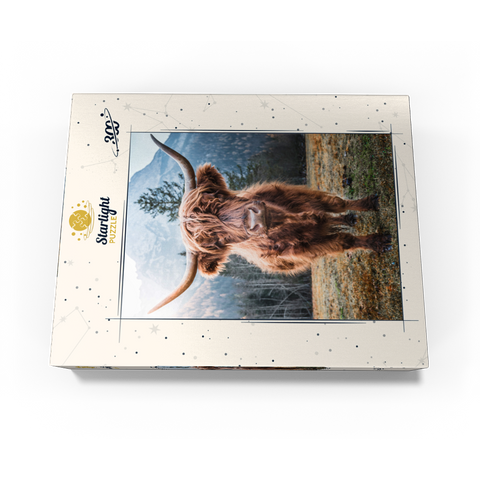 Highland cattle in the Italian Dolomites 300 Jigsaw Puzzle box view3