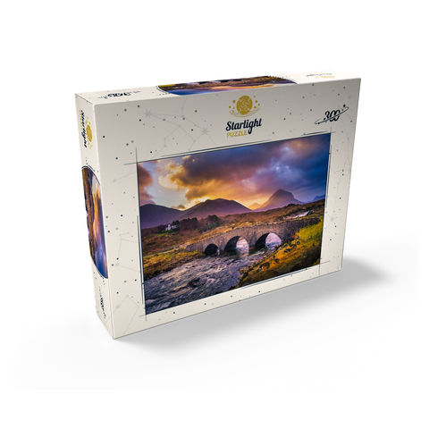 Old vintage brick bridge over the river in Sligachan Isle of Skye Scotland 300 Jigsaw Puzzle box view2