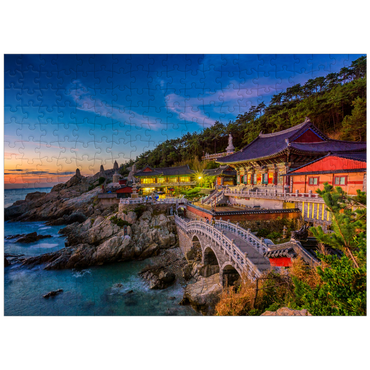 puzzleplate Beautiful sunrise Haedong Yongongs Temple Busan Korea 300 Jigsaw Puzzle