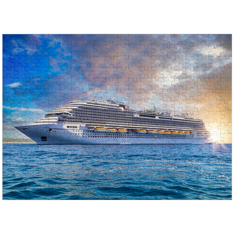puzzleplate Cruise ship in the Caribbean 300 Jigsaw Puzzle