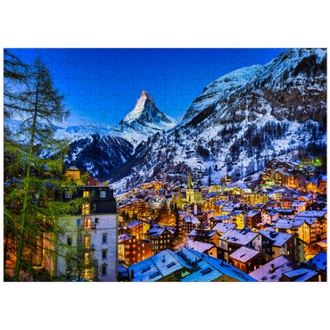puzzleplate Zermatt and the Matterhorn Switzerland 300 Jigsaw Puzzle