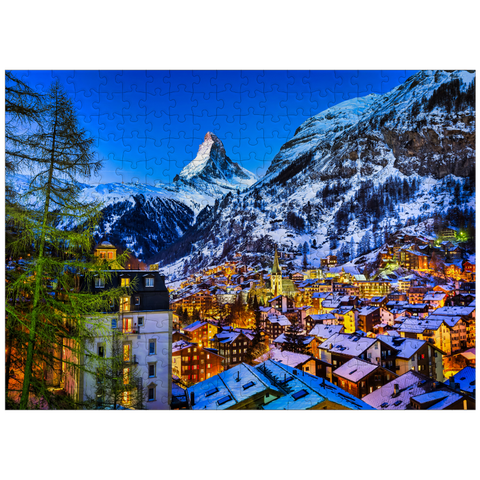 puzzleplate Zermatt and the Matterhorn Switzerland 300 Jigsaw Puzzle