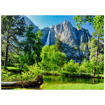 puzzleplate Yosemite Waterfall Yosemite National Park California 300 Jigsaw Puzzle