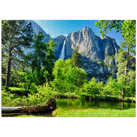 puzzleplate Yosemite Waterfall Yosemite National Park California 300 Jigsaw Puzzle