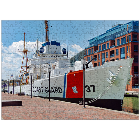 puzzleplate Taney WHEC-37 Coast Guard vessel at the Maritime Museum in Baltimore Maryland 300 Jigsaw Puzzle