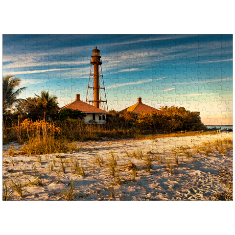 puzzleplate Sanibel Island Lighthouse in Sanibel Island Florida 300 Jigsaw Puzzle