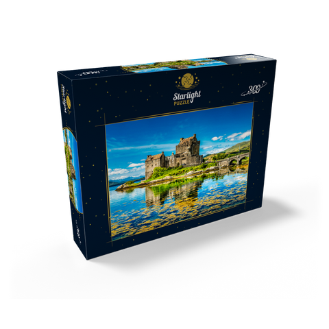 Eilean Donan Castle on a warm summer day - Dornie, Scotland 300 Jigsaw Puzzle box view2