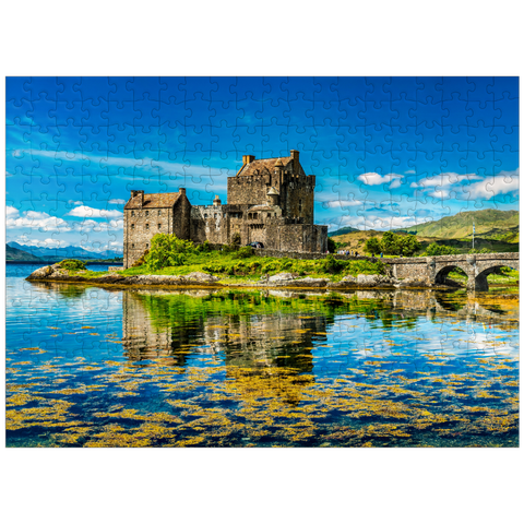 puzzleplate Eilean Donan Castle on a warm summer day - Dornie, Scotland 300 Jigsaw Puzzle