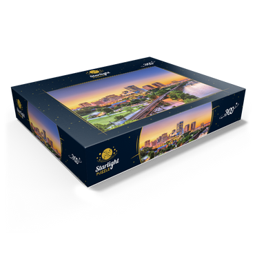 Richmond, Virginia, USA, downtown skyline by the river at dusk 300 Jigsaw Puzzle box view1