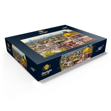 Domes of the old basilica and cityscape of Mexico City 300 Jigsaw Puzzle box view1