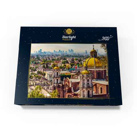 Domes of the old basilica and cityscape of Mexico City 300 Jigsaw Puzzle box view3