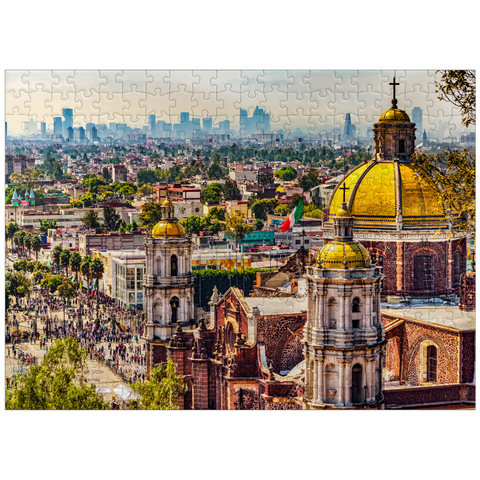 puzzleplate Domes of the old basilica and cityscape of Mexico City 300 Jigsaw Puzzle