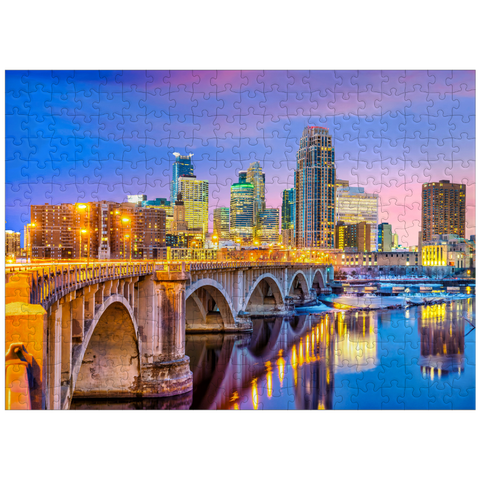 puzzleplate Skyline of downtown Minneapolis in Minnesota, USA 300 Jigsaw Puzzle