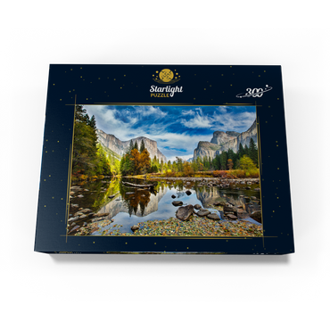 El Capitan and Merced River in autumn, California, USA 300 Jigsaw Puzzle box view3