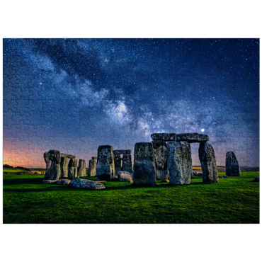 puzzleplate The Milky Way over Stonehenge, Amesbury, England 300 Jigsaw Puzzle