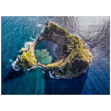 puzzleplate Vila Franca do Campo Island, Sao Miguel Island, Azores, Portugal 300 Jigsaw Puzzle