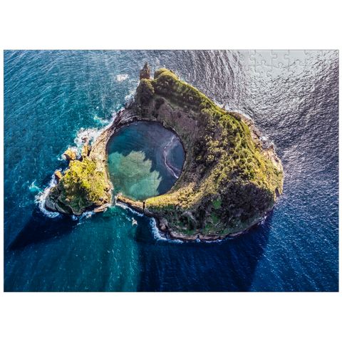 puzzleplate Vila Franca do Campo Island, Sao Miguel Island, Azores, Portugal 300 Jigsaw Puzzle