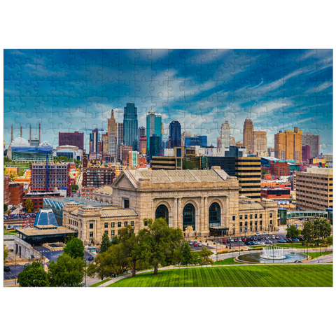 puzzleplate Skyline of Kansas City, Missouri, USA 300 Jigsaw Puzzle