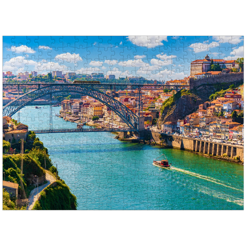 puzzleplate Picturesque colorful view of the old town of Porto, Portugal 300 Jigsaw Puzzle