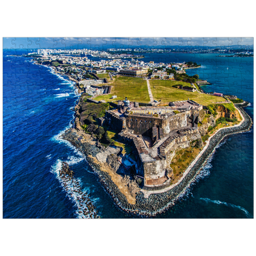 puzzleplate Aerial view of the Castillo San Felipe del Morro in Old San Juan, Puerto Rico 300 Jigsaw Puzzle