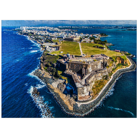 puzzleplate Aerial view of the Castillo San Felipe del Morro in Old San Juan, Puerto Rico 300 Jigsaw Puzzle