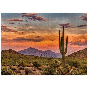 puzzleplate Sunset in the Sonoran Desert near Phoenix, Arizona 300 Jigsaw Puzzle