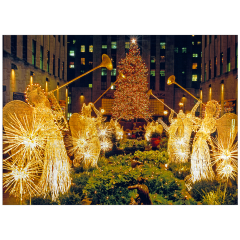 puzzleplate Rockefeller Center at Christmas time, New York City, New York, USA 300 Jigsaw Puzzle