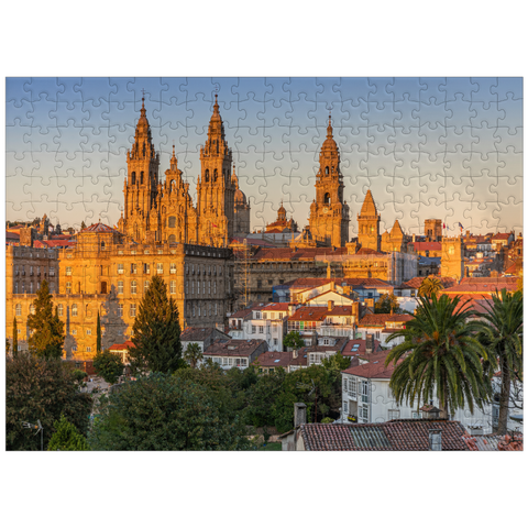 puzzleplate Cathedral of Santiago de Compostela in the evening 300 Jigsaw Puzzle