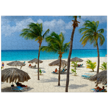 puzzleplate Eagle Beach, Aruba, Leeward Islands, Caribbean 300 Jigsaw Puzzle
