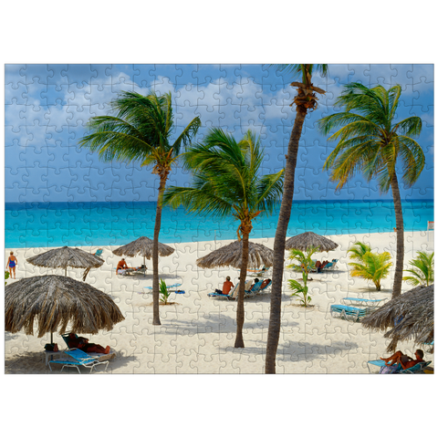 puzzleplate Eagle Beach, Aruba, Leeward Islands, Caribbean 300 Jigsaw Puzzle