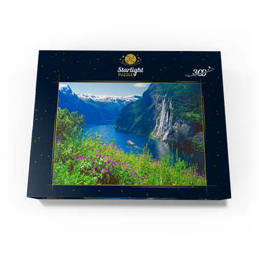 Geiranger Fjord and Seven Sisters Waterfall, Central Norway, Norway 300 Jigsaw Puzzle box view3