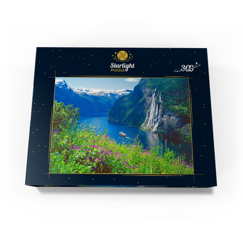 Geiranger Fjord and Seven Sisters Waterfall, Central Norway, Norway 300 Jigsaw Puzzle box view3