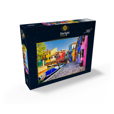 The most colorful traditional fishing town (village) Burano - island near Venice. Italy - travel and landmarks 300 Jigsaw Puzzle box view2