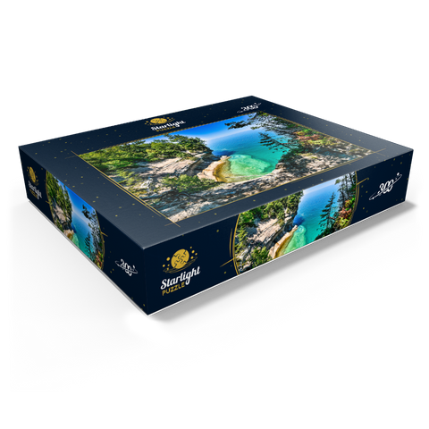 The towering view of Lake Superior from Michigan on the Upper Peninsula 300 Jigsaw Puzzle box view1