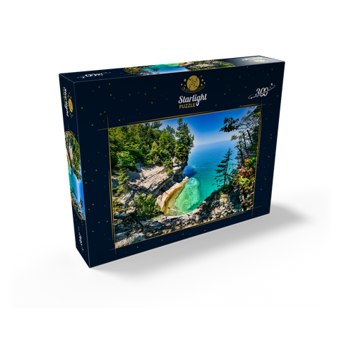 The towering view of Lake Superior from Michigan on the Upper Peninsula 300 Jigsaw Puzzle box view2