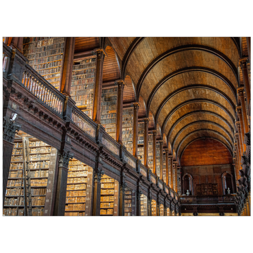 puzzleplate Books in the Long Room Library, Trinity College Dublin Ireland 300 Jigsaw Puzzle